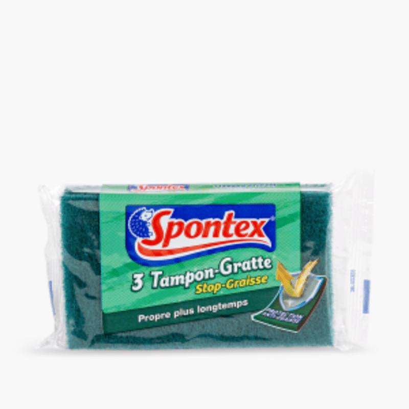 Spontex - Tampon-Gratte Stop Graisse (x3)