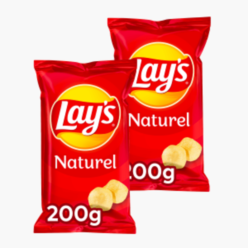 Lay's Naturel Chips 200g 2x