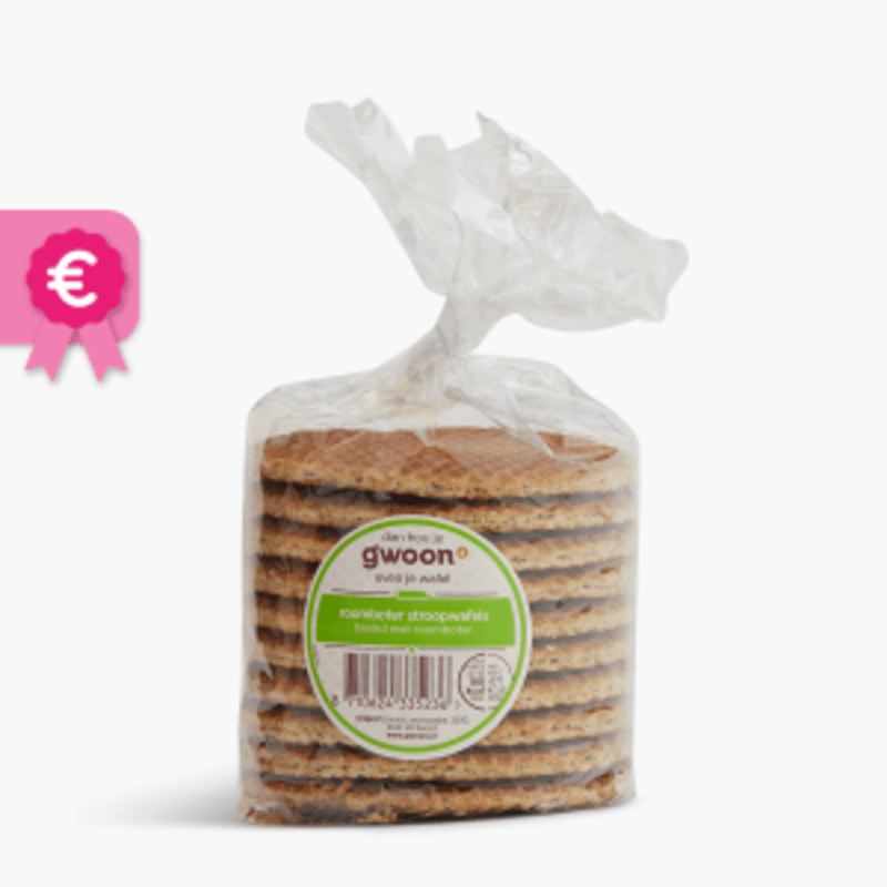 G'woon Roomboter Stroopwafels 400g