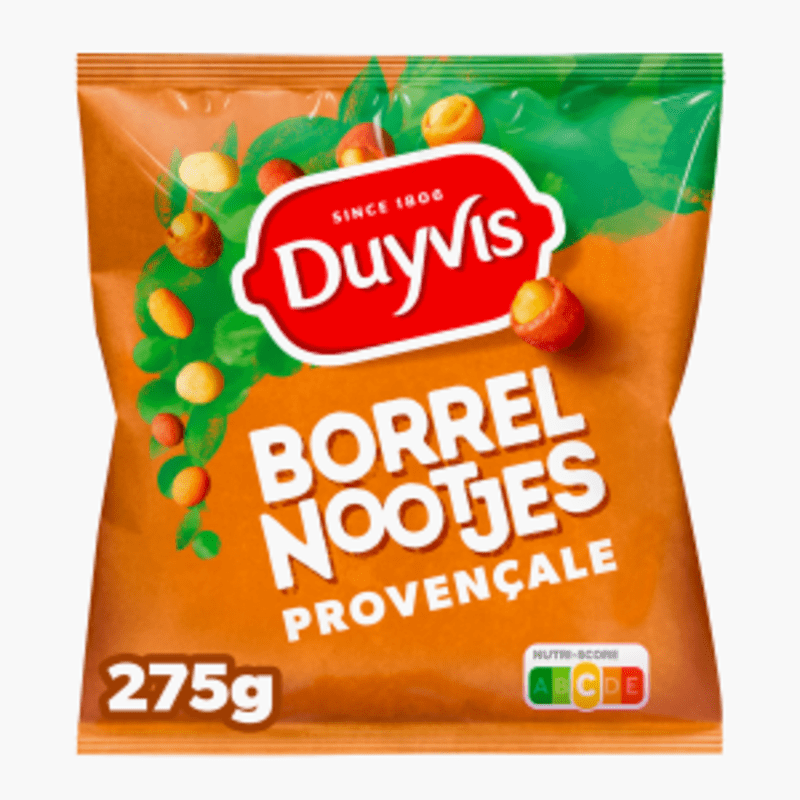 Duyvis Borrelnootjes Provençale Pinda Noten 275 gr