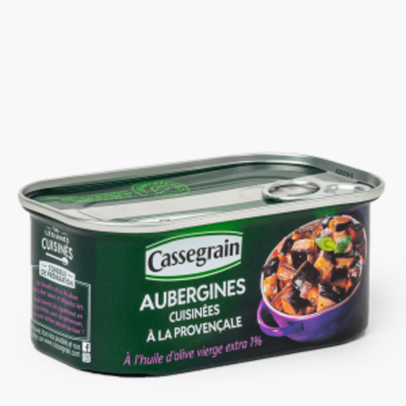 Cassegrain - Aubergines cuisinées à la provençale (185g)