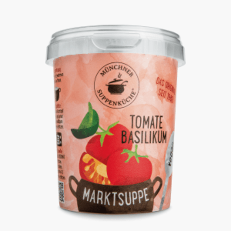 Münchner Suppenküche Marktsuppe Tomate-Basilikum 420ml