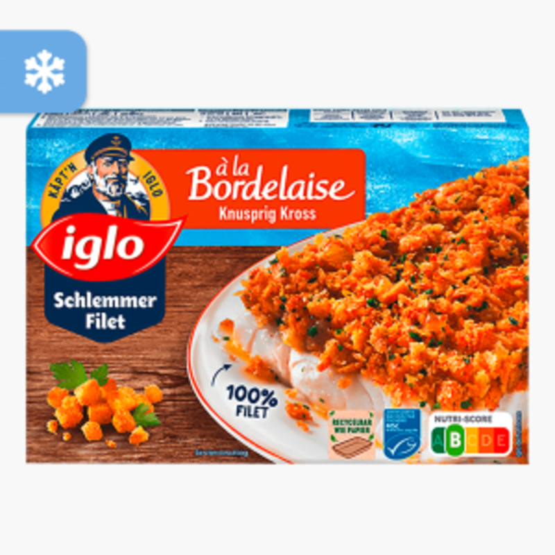 Iglo Schlemmer Filet à la Bordelaise Knusprig Kross 380g