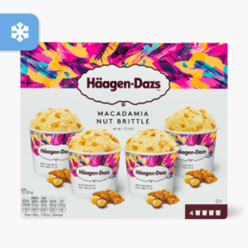 Häagen-Dazs Mini - Mini Noix de Macadamia Nut Brittle x4 (324g)