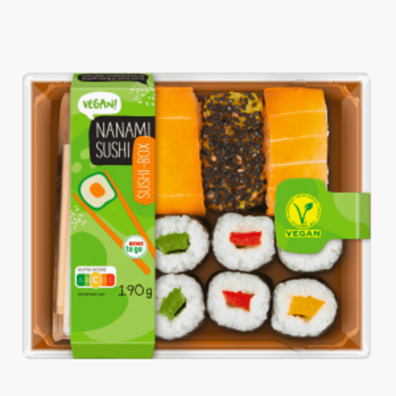 Rewe To Go Sushi Box Vegan Nanami 190g