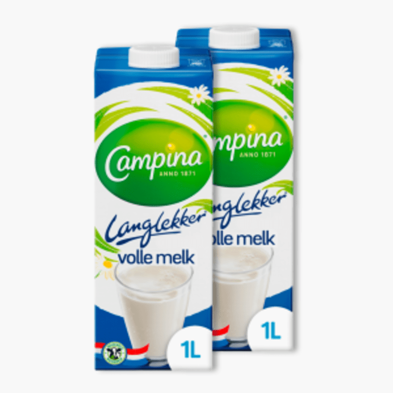 Campina Melk vol 1l langlekker 2x