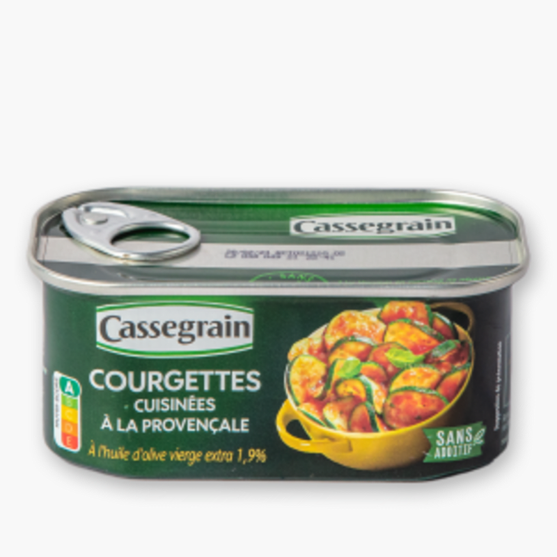 Cassegrain - Courgettes cuisinées à la provençale (185g)