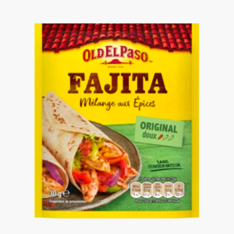 Old El Paso - Epices pour fajitas doux (30g)