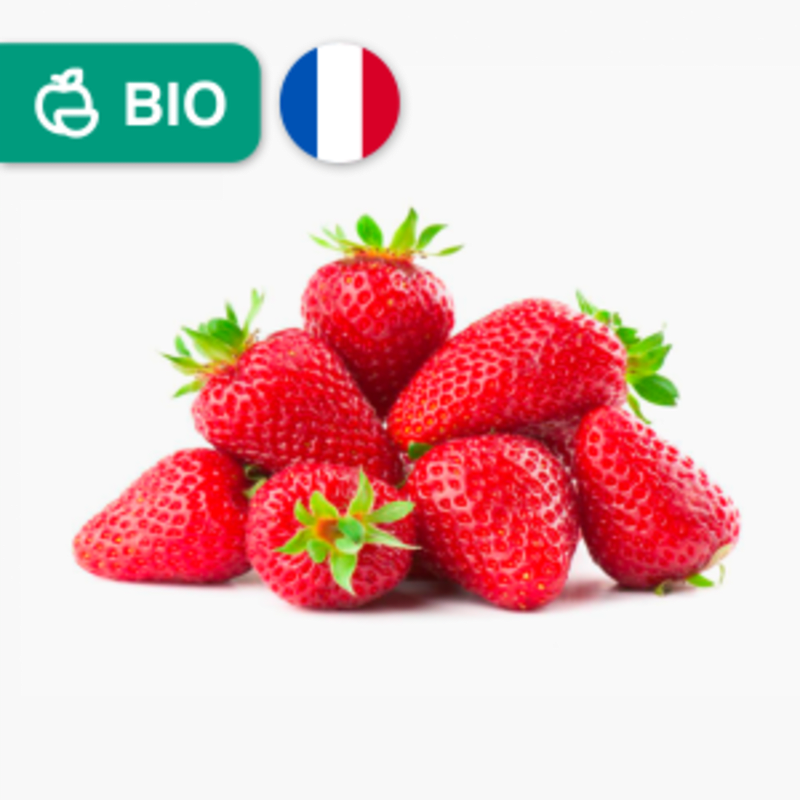 Fraises rondes  bio - 250 g (France)