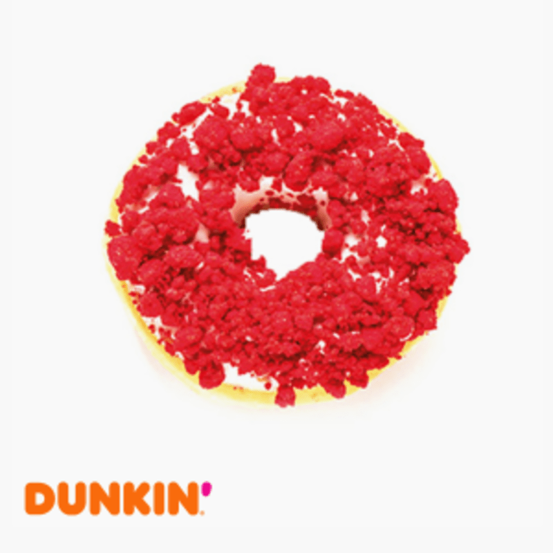 Dunkin' Donut Red velvet cheesecake