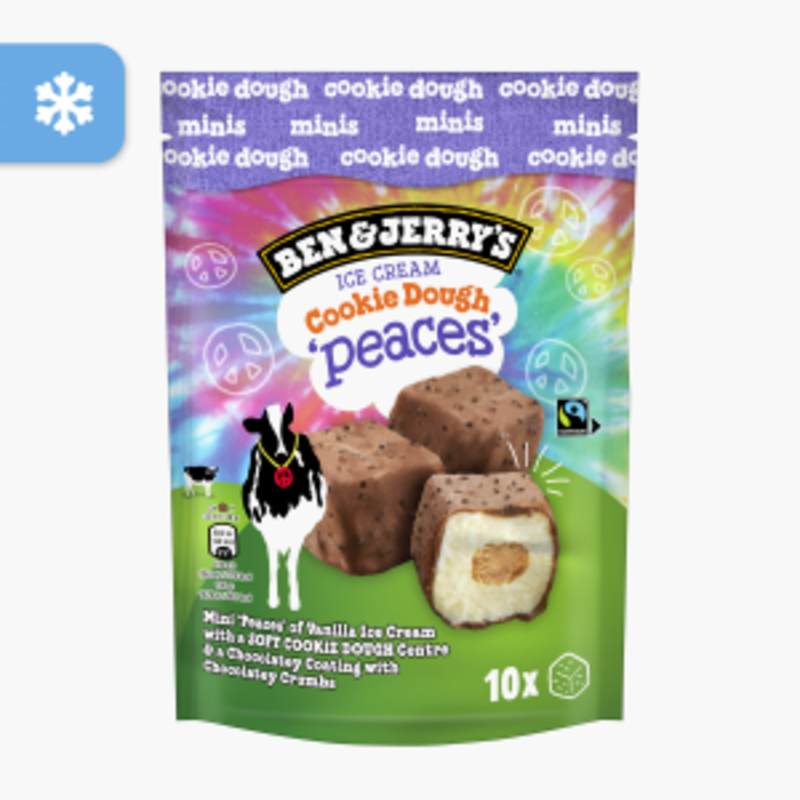 Ben & Jerry's Ice Cream Cookie Dough Peaces 160ml (10 Stück)