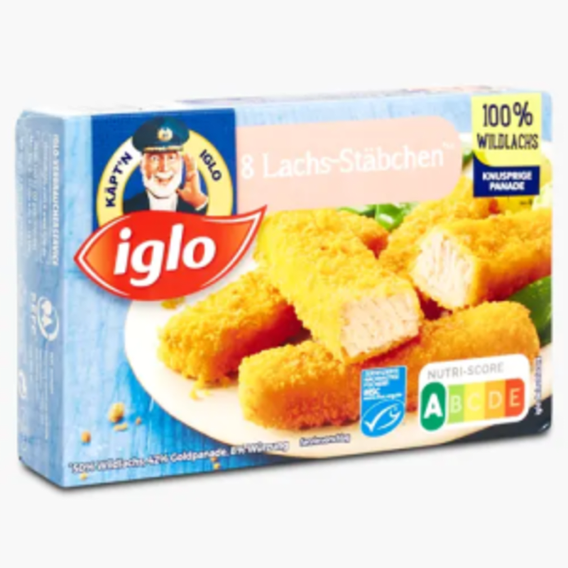 Iglo 8 Lachs-Filetstäbchen 224g