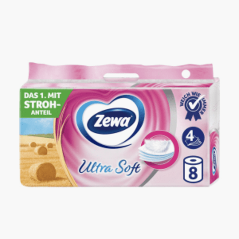 Zewa Toilettenpapier Ultra Soft 4-lagig 8x150 Blatt