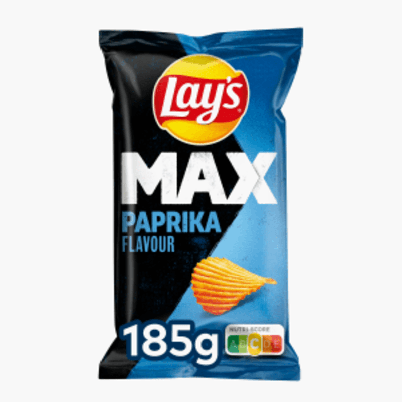 Lay's Max Paprika Ribbel Chips 185g