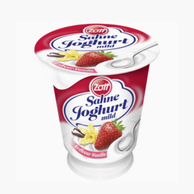 Zott Sahnejoghurt 10% Erdbeere Vanille 150g