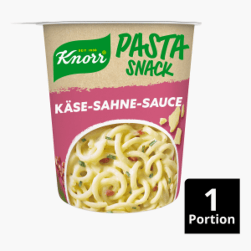 Knorr Pasta Snack Pot Käse & Sahne 71g Becher