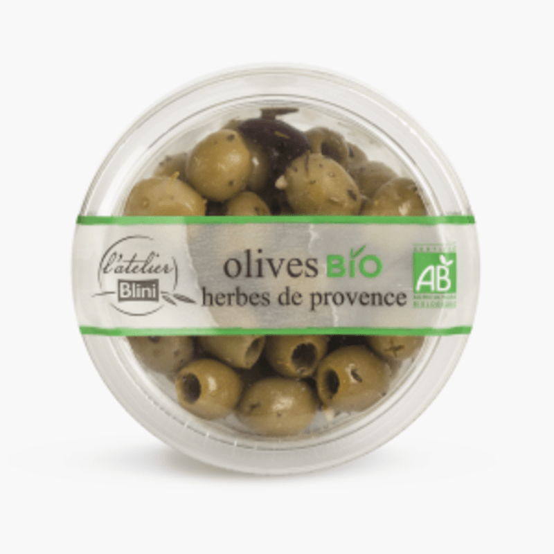 L'Atelier Blini - Olives herbes de Provence & ail Bio (150g)