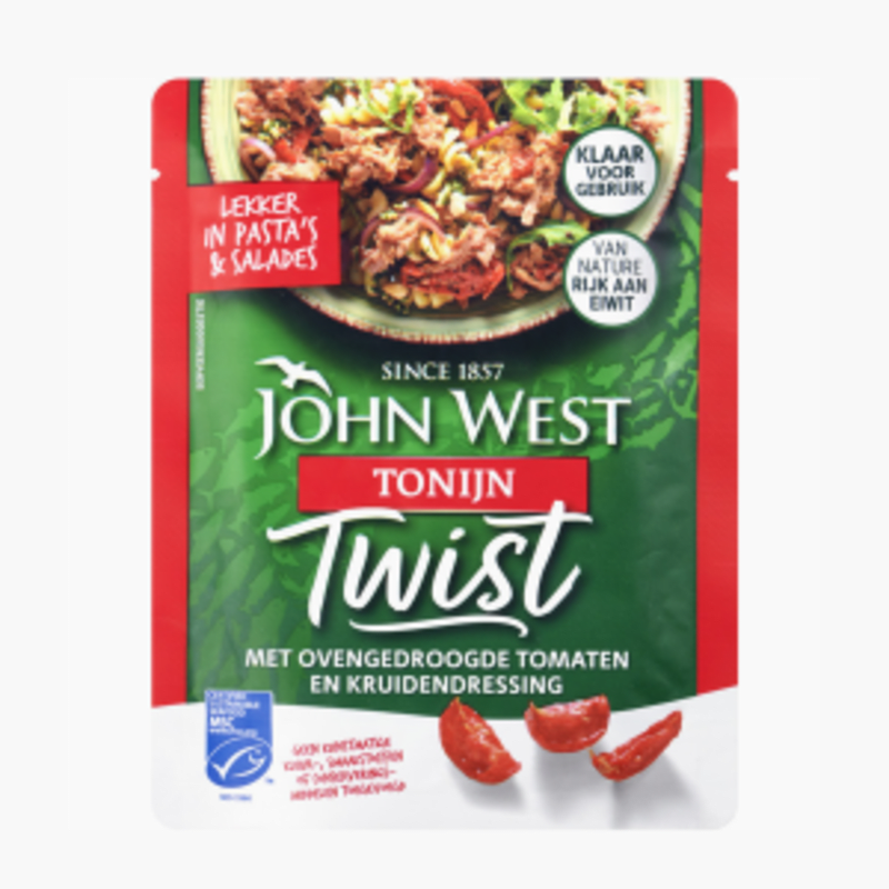 John West tonijn twist tomaat 85g