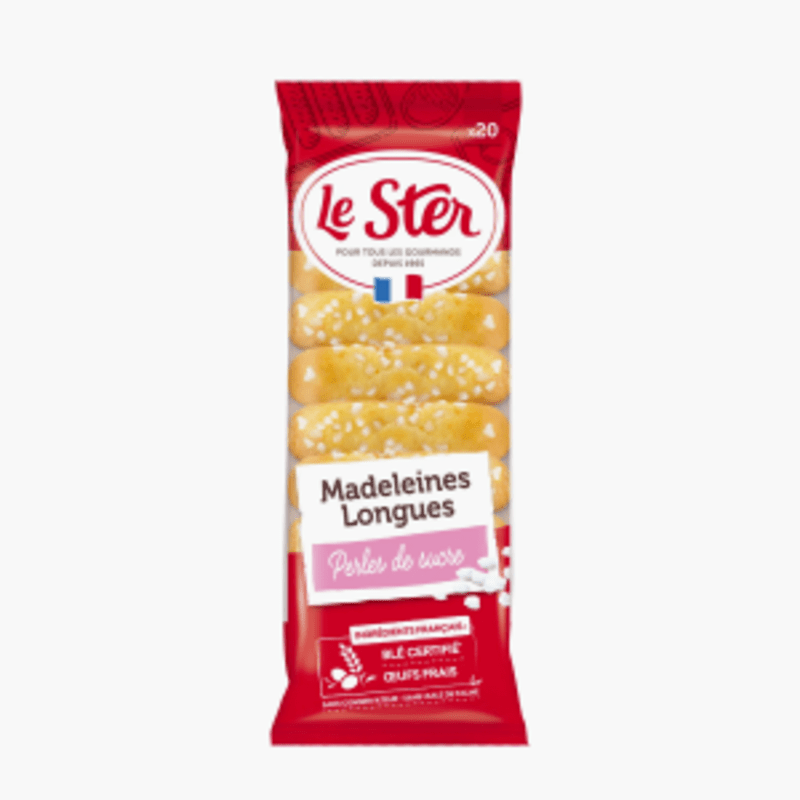 Le Ster - Madeleines longues pépites de sucre x20 (250g)