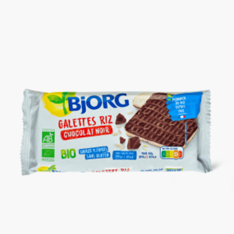 Bjorg - Galettes de riz chocolat noir Bio (90g)