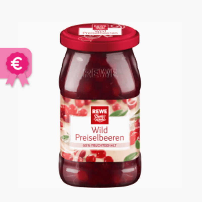 Rewe Beste Wahl Wild-Preiselbeeren 212ml