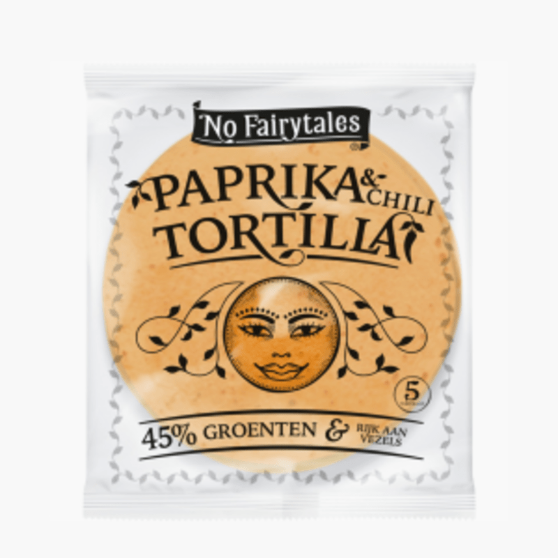 No fairytales Paprika chili tortilla 5st