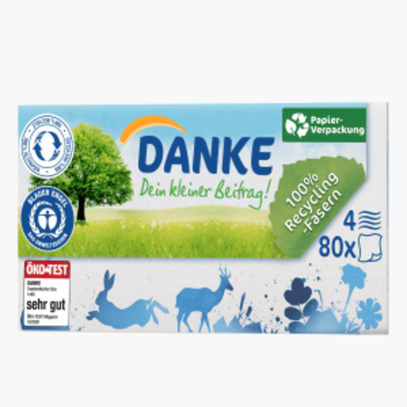 Danke Taschentücher Box 80 Stück