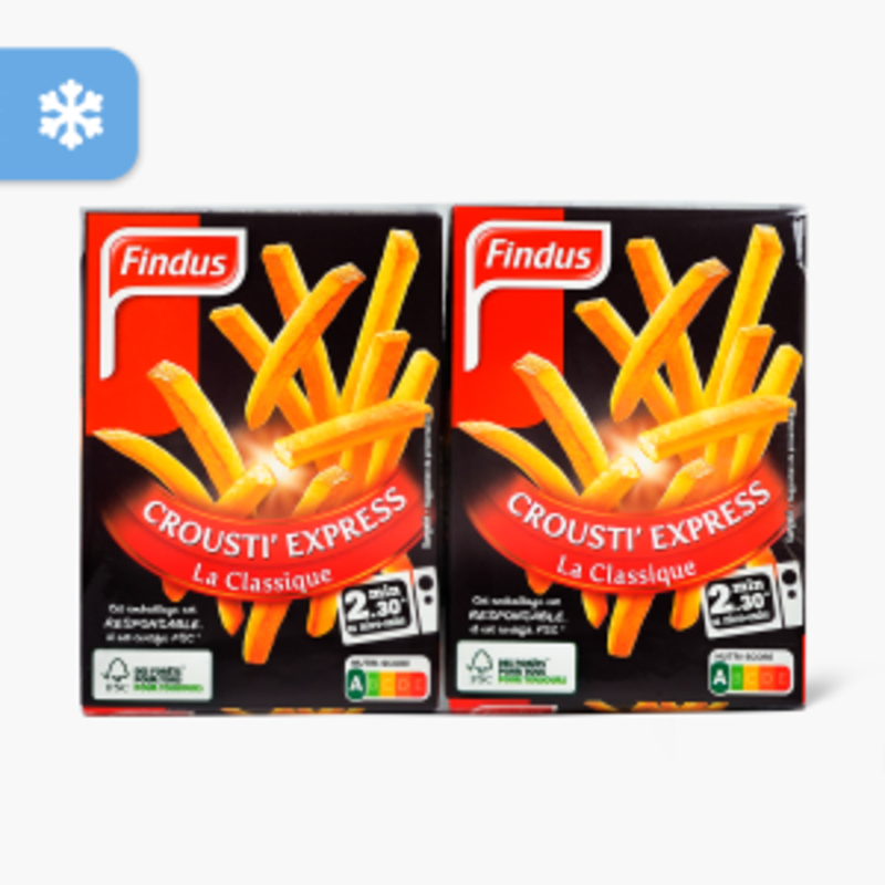 Findus - Crousti'express frites au micro-ondes (2x90g)