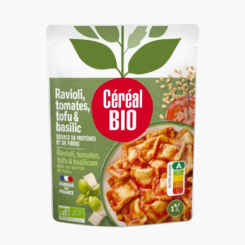 Céréal Bio - Ravioli à la tomate, tofu & basilic (267g)