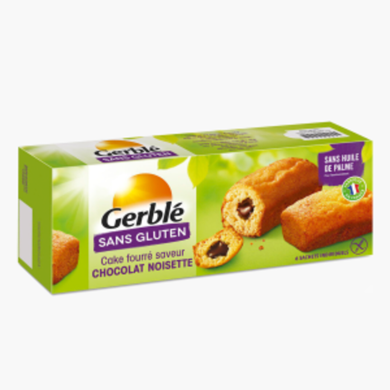 Gerblé - Gâteaux cake au chocolat sans gluten (6x35g)