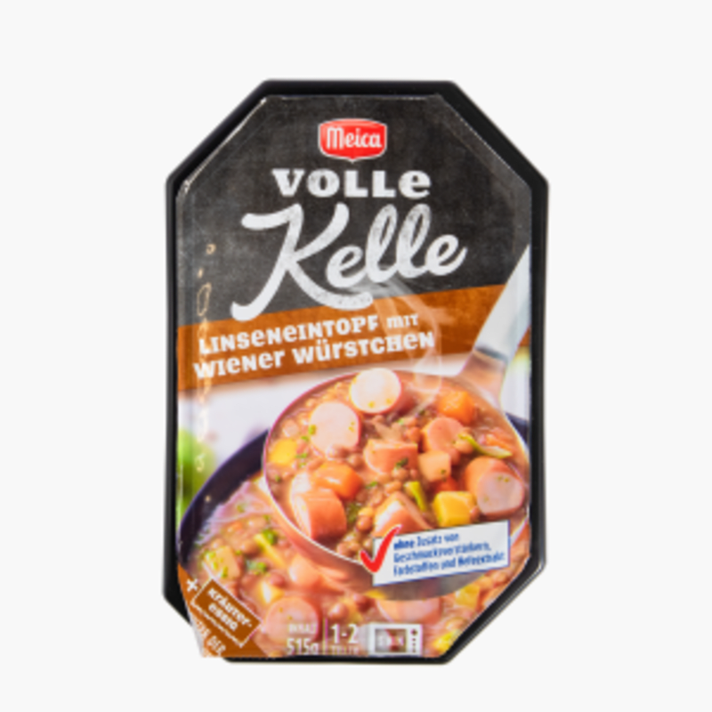 Meica Volle Kelle Linseneintopf mit Wiener Würstchen 515g