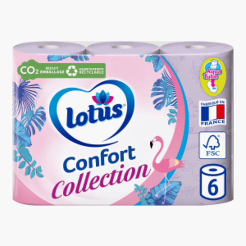 Lotus - Papier toilette Collection Aqua tube (x6)