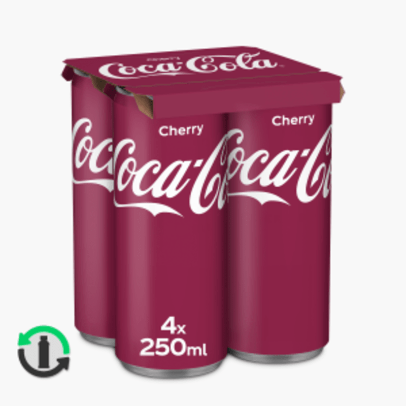 Coca cola cherry 4-pack 25cl