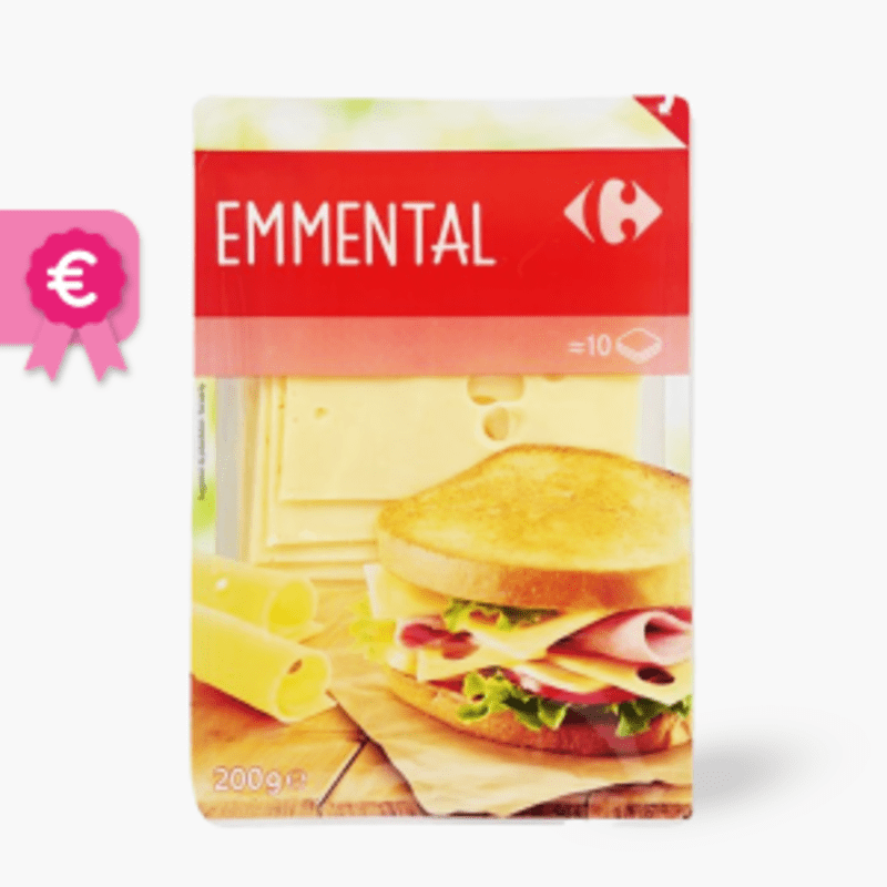 Emmental en tranches - Carrefour (200g)