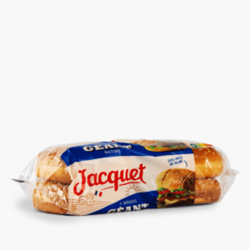 Jacquet - Pain hamburger géant (4x82,5g)