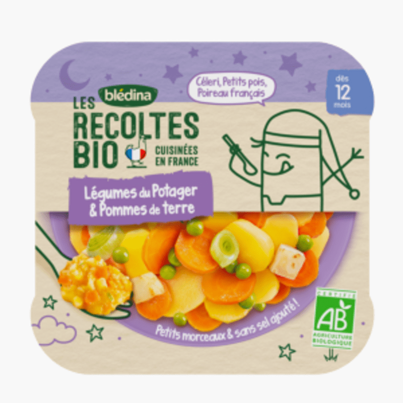 Dès 12 mois - Blédina Bio Assiette légumes du potager (230g)