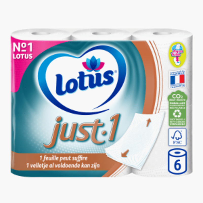 Lotus - Papier toilette Just One (x6)