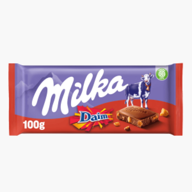 Milka Chocoladereep Daim 100g