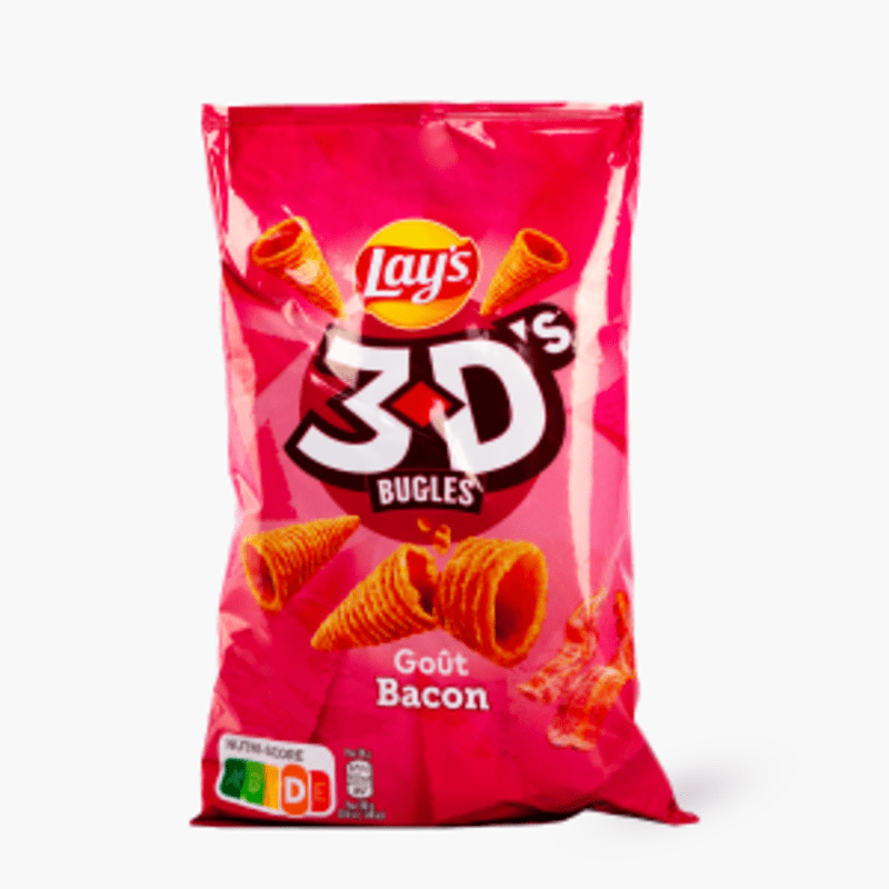 Lay's 3D - Goût Bacon (85g)