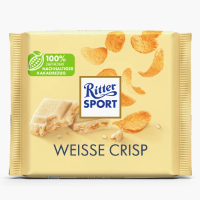 Ritter Sport  Weiss+Crisp 100g