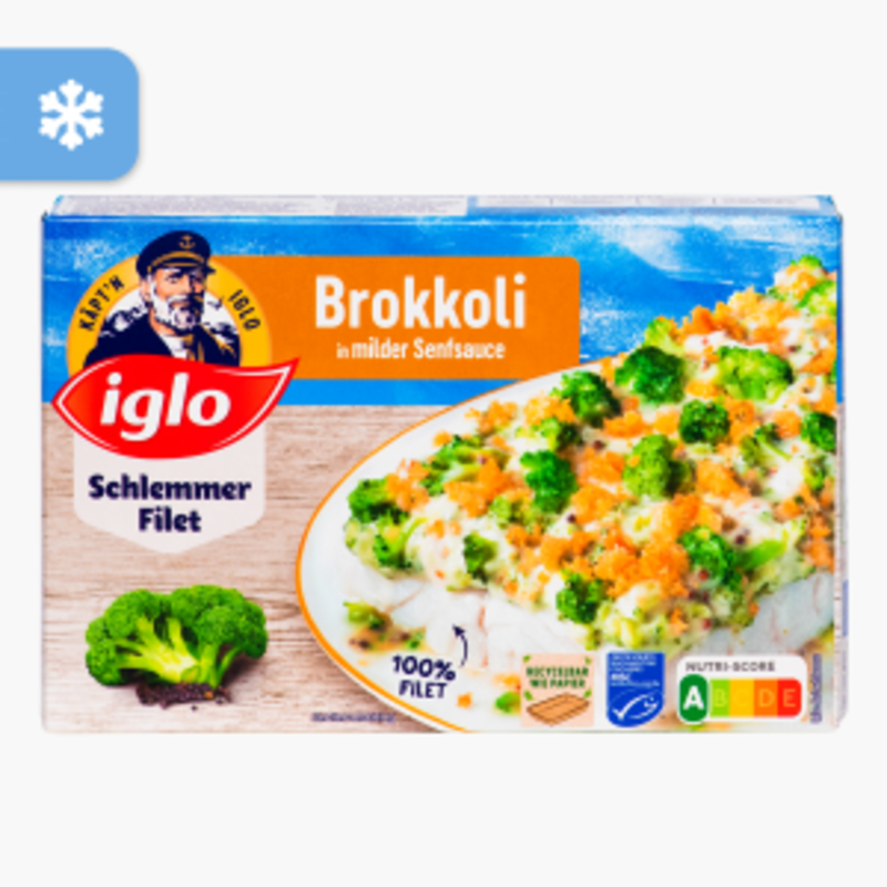 Iglo Schlemmer Filet Brokkoli in Milder Senfsauce 380g