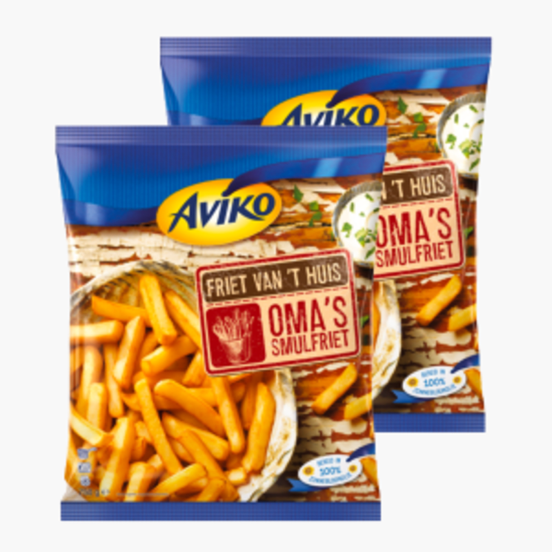 Aviko Friet van 't Huis Oma's Smulfriet 750gr 2x