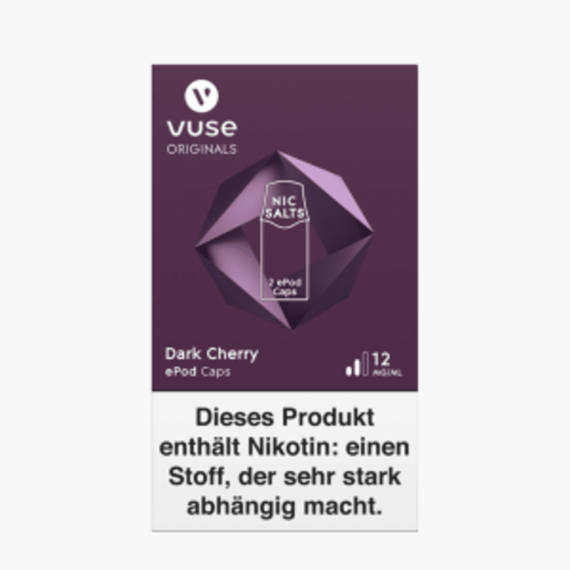 Vuse ePod Caps Dark Cherry Nic Salts 12mg