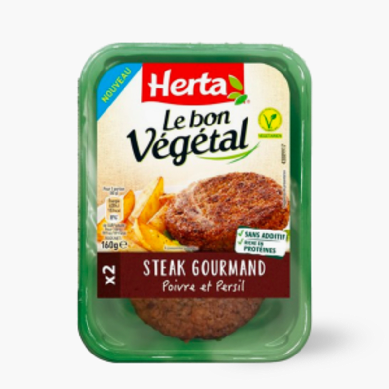 Garden Gourmet - Steak gourmand soja, poivre et persil (160g)