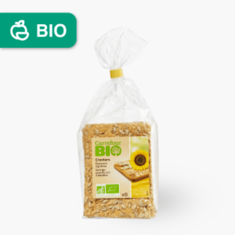 Carrefour Bio - Crackers épeautre 3 graines (200g)