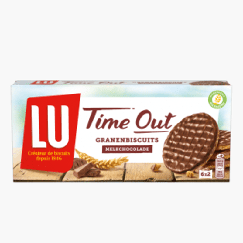 LU Time Out Koekjes Melkchocolade 6 x 32,5g