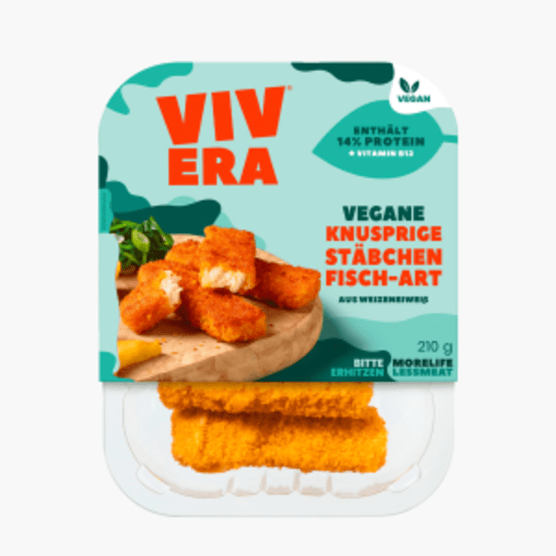Vivera vegane knusprige Stäbchen Fisch-Art 210g