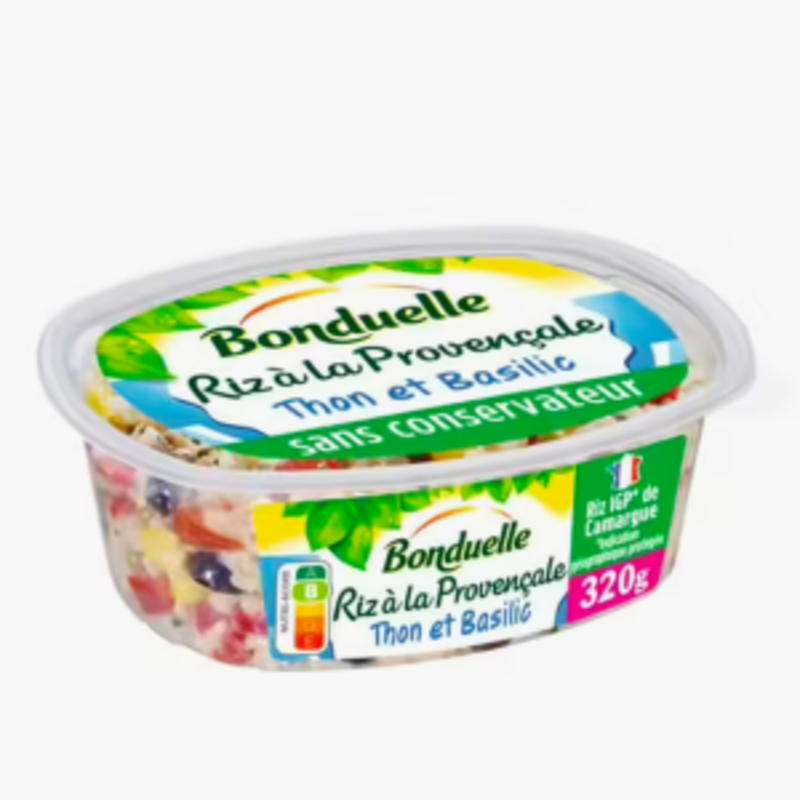 Bonduelle - Salade de riz thon basilic (320g)