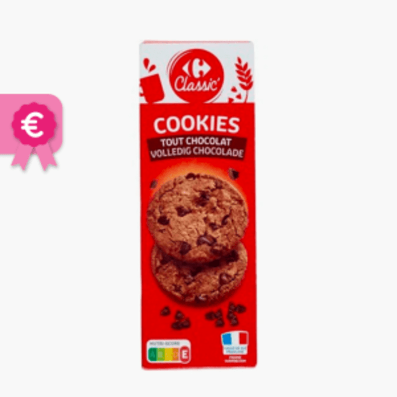 Carrefour - Cookies tout chocolat (200g)