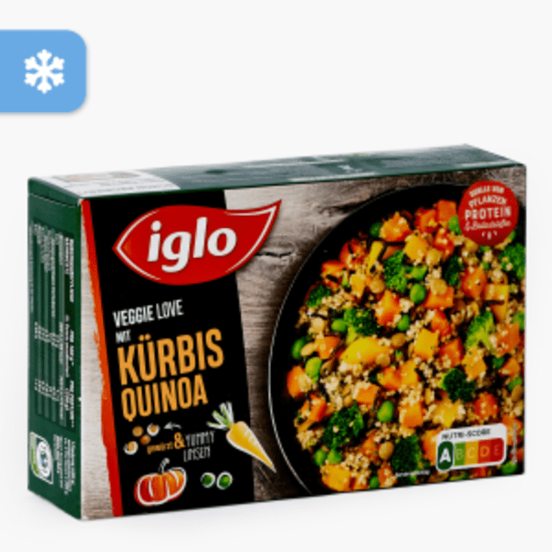 Iglo Veggie Love mit Kürbis Quinoa 400g